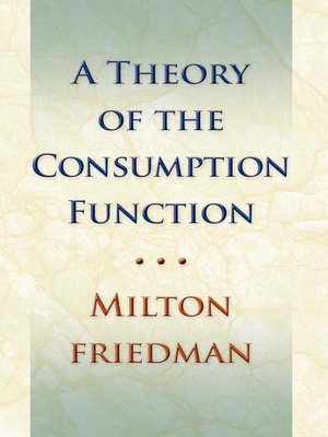 cover image of Theory of the Consumption Function